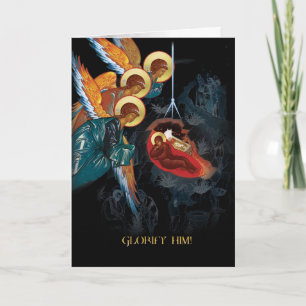 Carte de Noël orthodoxe de la Nativité russe