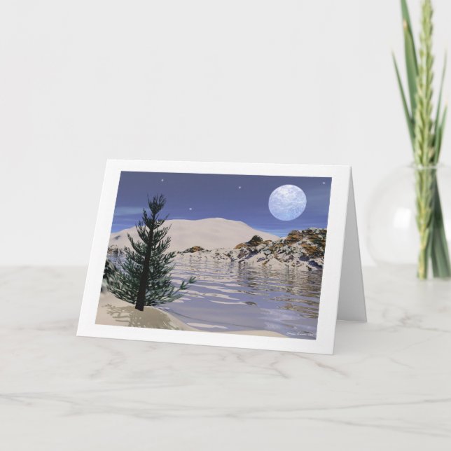 Carte de Noël ou de solstice - "Solstice Blessings (Devant)