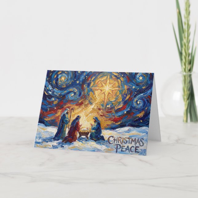 Carte de Noël Paix de Noël (Devant)