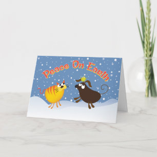 Carte de Noël Paix sur Terre