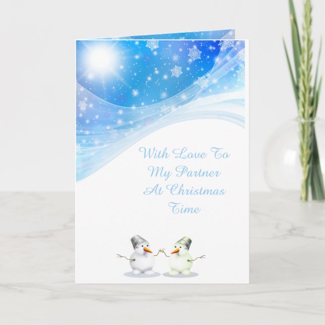 Carte de Noël partenaire (Devant)