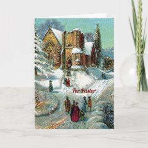 Carte de Noël Pastor Church