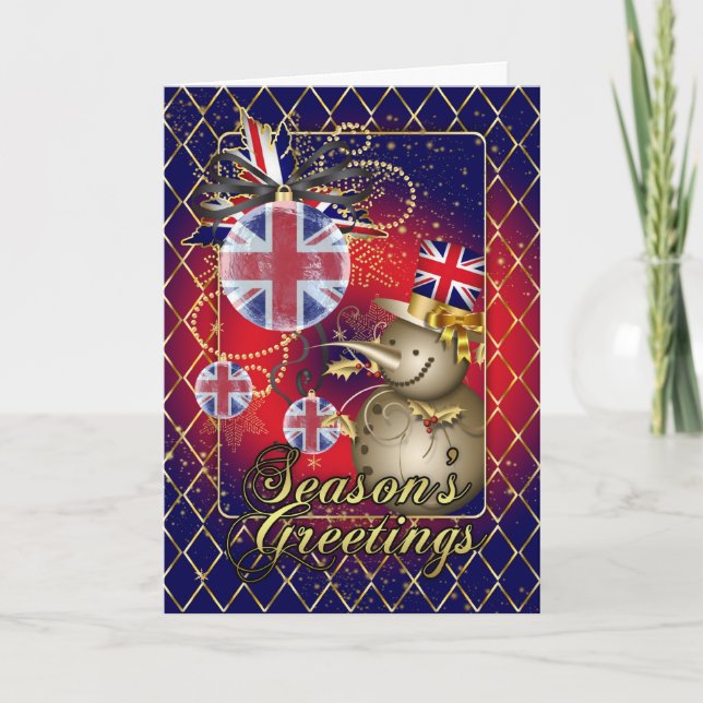 Carte de Noël patriotique de gigaoctet - Bonnes (Devant)
