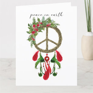 Carte de Noël Peace on Earth Dream Catcher