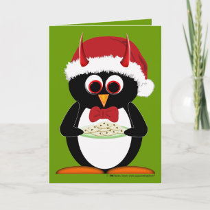 Carte de Noël Penguin