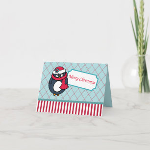 Carte de Noël Penguin