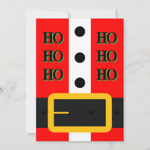 Carte de Noël père Noël Belt