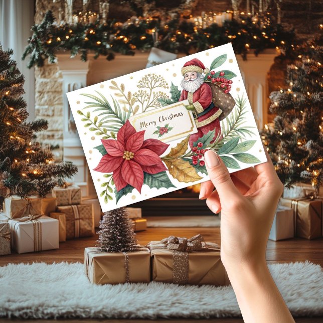 Carte de Noël père Noël et Cadeaux (Créateur téléchargé)