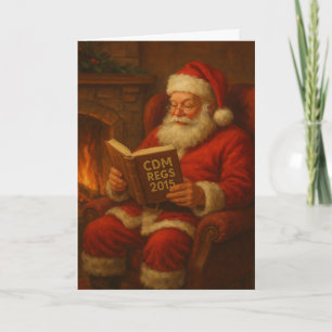 Carte de Noël - Père Noël & Règlement CDM 2015' co