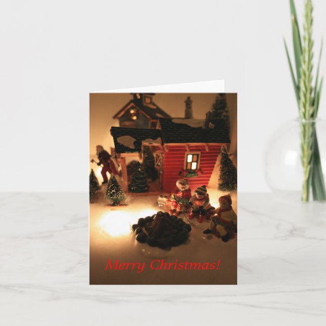 Carte de Noël père Noël Tree Farm (Devant)