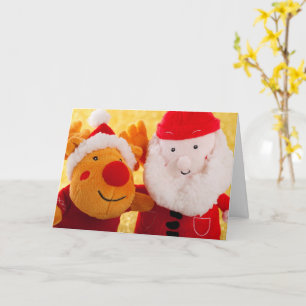 CARTE DE NOËL PERSONNALISABLE PÈRE NOËL RUDOLPH