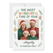 Carte de Noël personnalisable pour une famille amu
