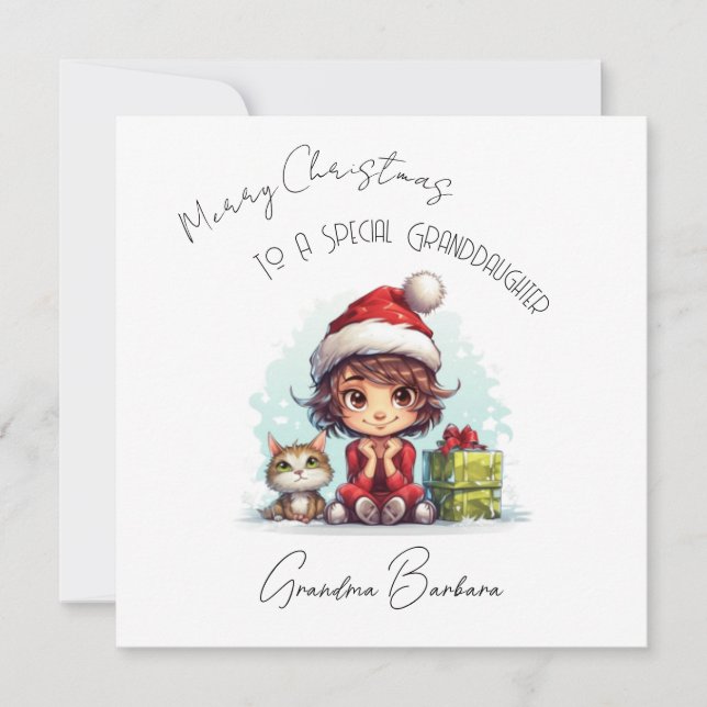 Carte de Noël personnalisée (Devant)