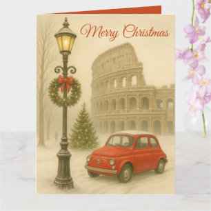Carte de Noël personnalisée à Rome Joyeux Noël
