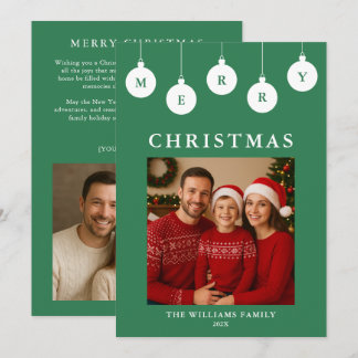 Carte de Noël personnalisée avec photo