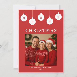 Carte de Noël personnalisée avec photo