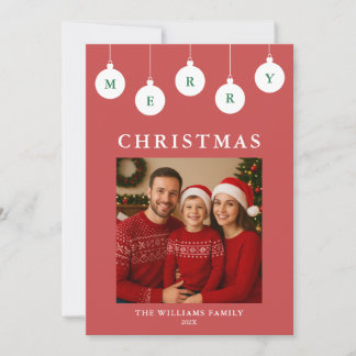 Carte de Noël personnalisée avec photo