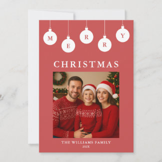Carte de Noël personnalisée avec photo