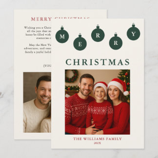 Carte de Noël personnalisée avec photo