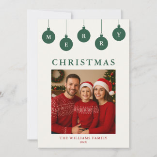 Carte de Noël personnalisée avec photo