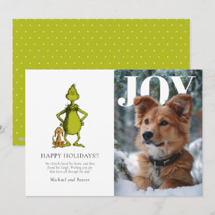 Carte de Noël personnalisée avec photo de Grinch &