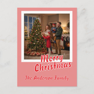 Carte de Noël personnalisée avec photo Joyeux Noël