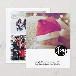 Carte de Noël personnalisée BUDGET Joy Photo