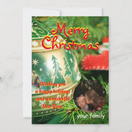 Carte de Noël personnalisée de votre famille