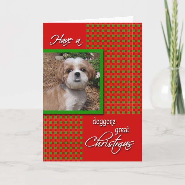Carte de Noël personnalisée pour animaux familiers (Devant)