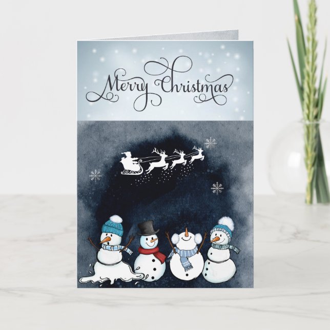 Carte de Noël personnalisée pour dire qu'on vous m (Devant)