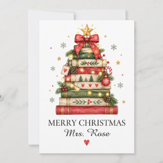 Carte de Noël personnalisée pour enseignant | Cart