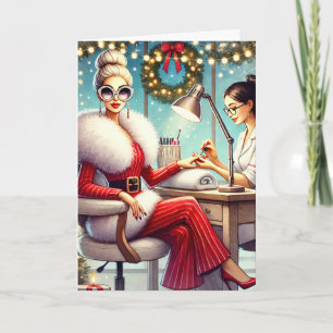Carte de Noël personnalisée pour les clients du sa