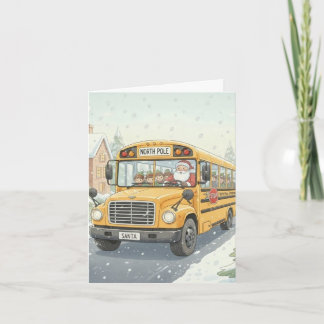 Carte de Noël personnalisée pour les conducteurs d