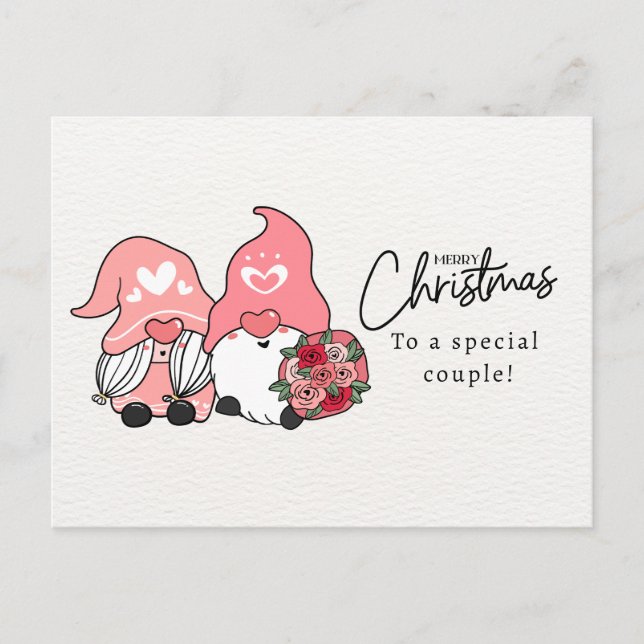Carte De Noël Personnalisée Pour Les Couples Drôle (Devant)