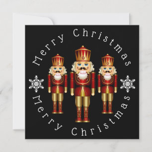 Carte de Noël personnalisée pour les noix d'or