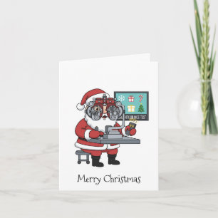 Carte de Noël personnalisée pour optométriste