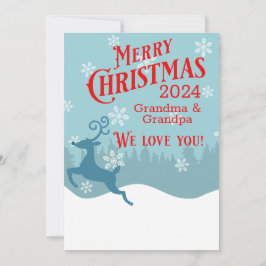 Carte de Noël personnalisée Reindeer