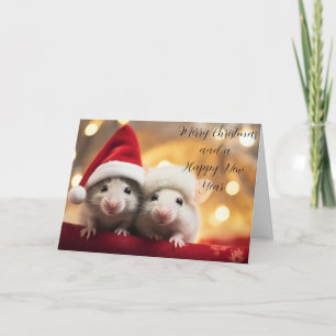 Carte de Noël Personnaliser - souris