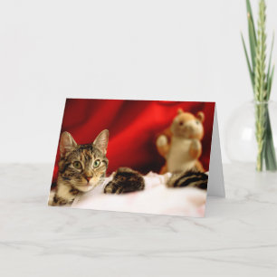 Carte de Noël Pet Cat