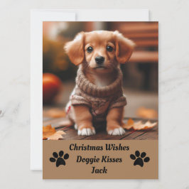 Carte de Noël Pet Photo
