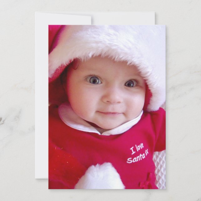 Carte de Noël photo Carte de vacances plate (Devant)