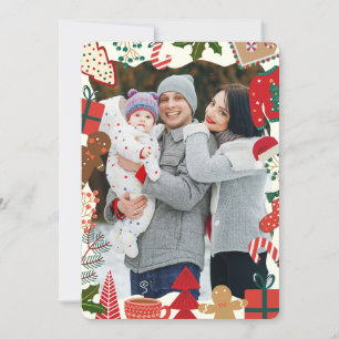 Carte de Noël photo de famille Whimsical