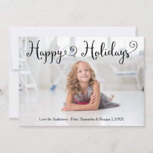 Carte de Noël - Photo Joyeuses Fêtes - Canne de Bo