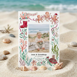 Carte de Noël photo littorale « Joyeux Noël au Mon