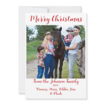 Carte de Noël photo personnalisée