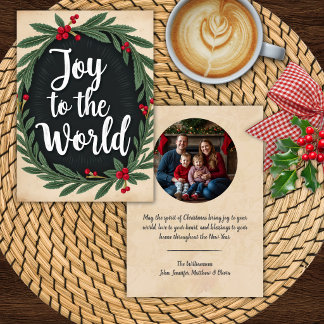 Carte de Noël photo personnalisée « Joyeux Noël »