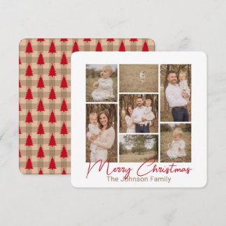 Carte de Noël photo rouge Simple Pleasures Country