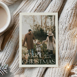 Carte de Noël photo simplicité