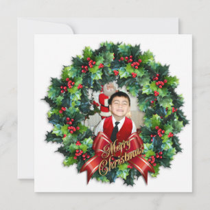 carte de Noël photo traditionnelle