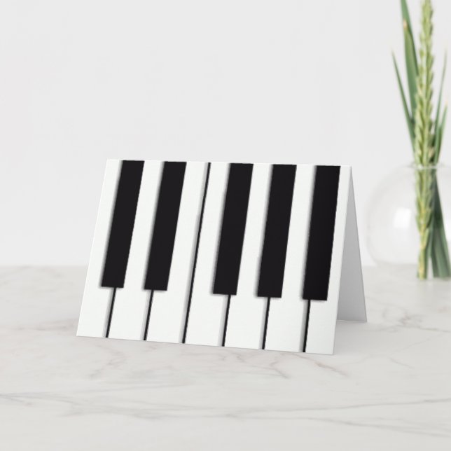 Carte de Noël Piano Keys (Devant)